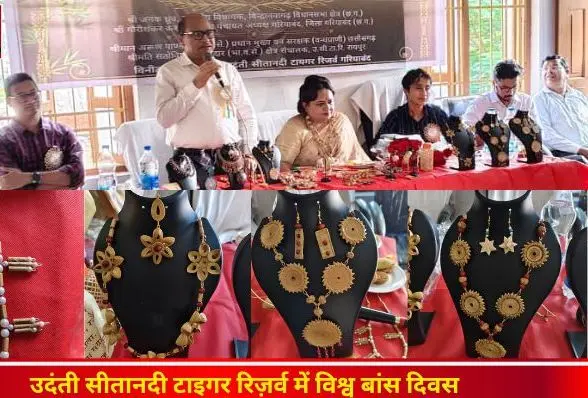 CG NEWS: उदंती सीतानदी टाइगर रिज़र्व में विश्व बांस दिवस: 1200 पौधे रोपे, ग्रामीणों को बांस से आभूषण व हस्तशिल्प बनाने का प्रशिक्षण