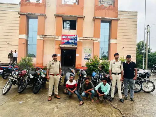Mahasamund Crime : बाइक चोर गैंग का पर्दाफाश, तीन आरोपी गिरफ्तार, 11 मोटरसायकलें बरामद