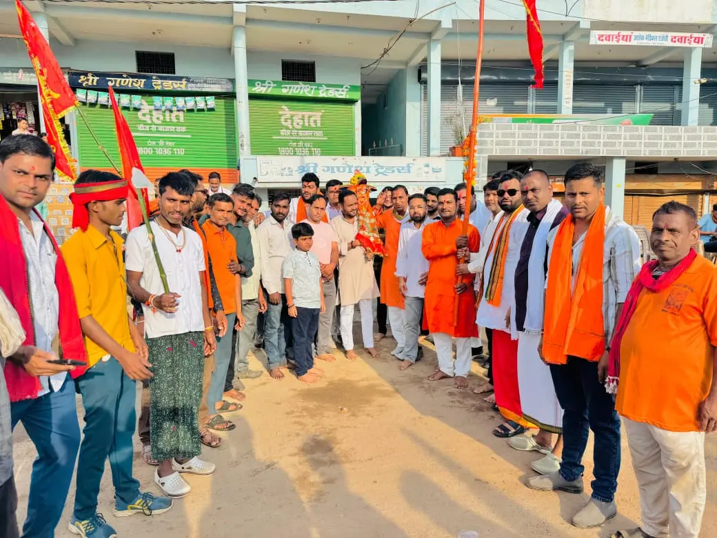 मैहर माता दरबार पैदल जाने वाले भक्तों के लिए नगर के प्रवेश द्वार पर निरंतर सेवा जारी