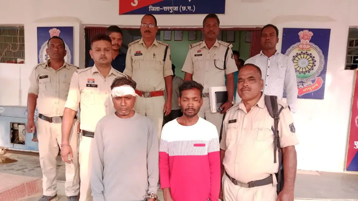 CG CRIME NEWS : बकरी चुराने के लिए की पति – पत्नी की हत्या, आरोपी चाचा-भतीजा गिरफ्तार