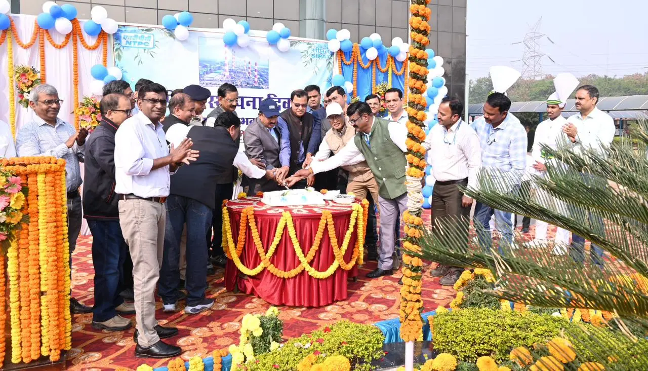 एनटीपीसी सीपत ने हर्षोल्लास के साथ मनाया 24वां स्थापना दिवस