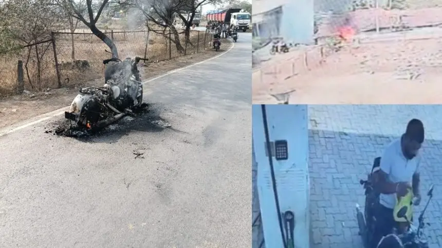 CG VIDEO : सरेराह युवक ने खुद को लगाई आग, 80% झुलसा, घटना CCTV में कैद