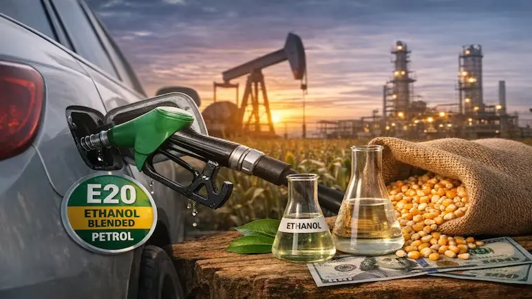India Economy: E20 के बाद अब क्या? पेट्रोल में इथेनॉल बढ़ाने पर सरकार जल्द ले सकती है बड़ा फैसला