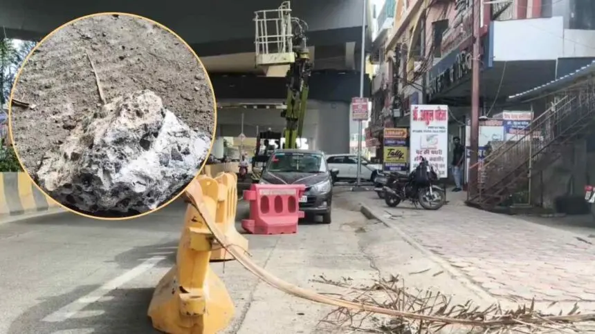 JABALPUR FLYOVER CASE: 1 हजार करोड़ के फ्लाईओवर से गिरने लगे कंक्रीट, एक साल पहले हुआ था निर्माण