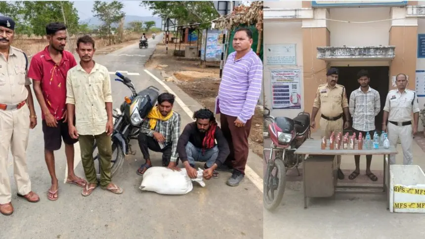 CG NEWS: पुलिस की अवैध शराब के खिलाफ कार्रवाई, 25 लीटर महुआ शराब के साथ युवक गिरफ्तार
