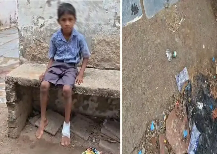 CG NEWS: स्कूल बना शराबियों का अड्डा: स्कूल में पड़ी शराब की बोतल से घायल हुआ बच्चा, जांच की मांग
