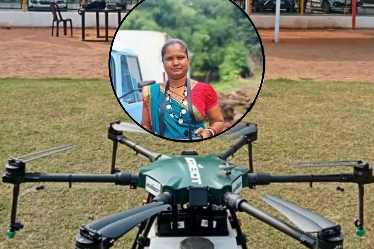 खेतों में ड्रोन उड़ाकर आत्मनिर्भर बनी चित्ररेखा, मिली ‘ड्रोन दीदी’ की पहचान