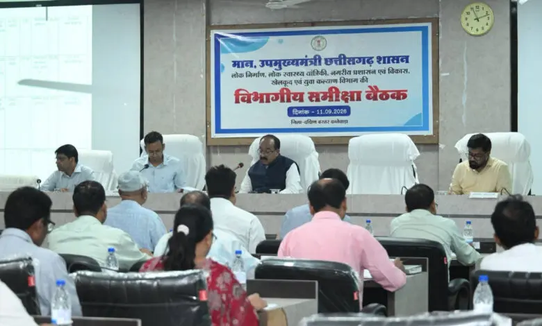 उप मुख्यमंत्री अरुण साव ने सेवा संकल्प अभियान की तैयारियों की समीक्षा की