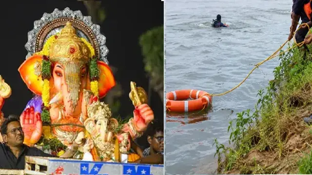 गणेश विसर्जन के दौरान बड़ा हादसा तालाब में डूबने से 6 बच्चों की मौत