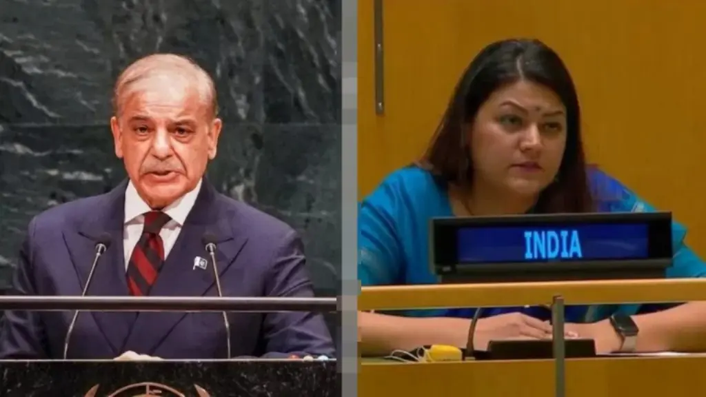 UNGA में शहबाज के कश्मीर राग पर भारत का पलटवार, कहा- खोखली बातें दुनिया को गुमराह नहीं कर सकतीं