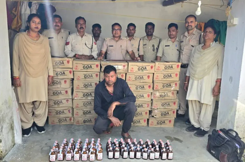 CG NEWS: आबकारी उड़नदस्ते की बड़ी कार्रवाई, 2.50 लाख की 35 पेटी गोवा शराब जब्त