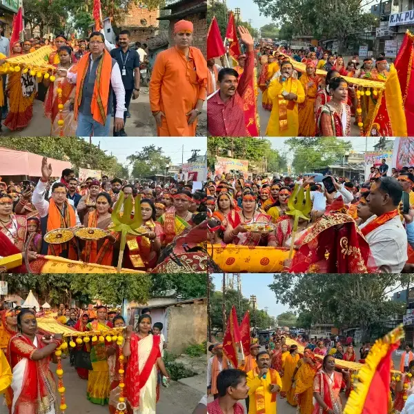 देवरीखुर्द में निकली साल की पहली भव्य चुनरी यात्रा, सड़क पर उमड़ा आस्था का जनसैलाब; पूर्व मंत्री और महापौर ने की माता की आरती