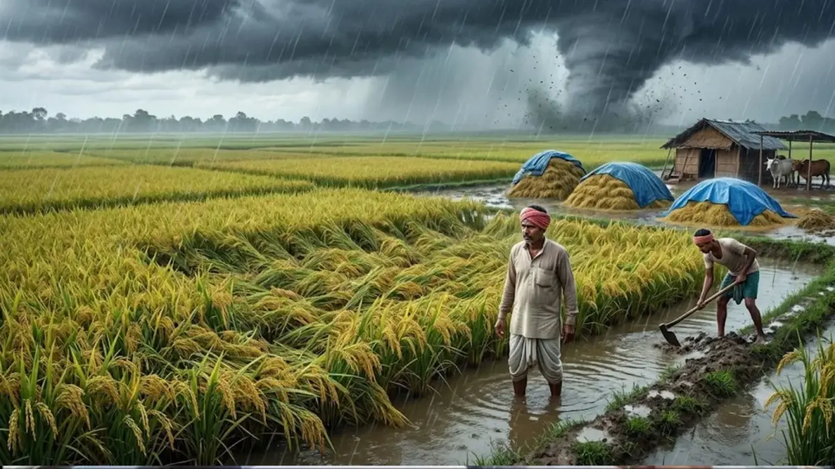 CG News : चक्रवाती तूफान और बारिश से किसानों की बढ़ी चिंता, धान की फसल पर मंडराया नुकसान का खतरा
